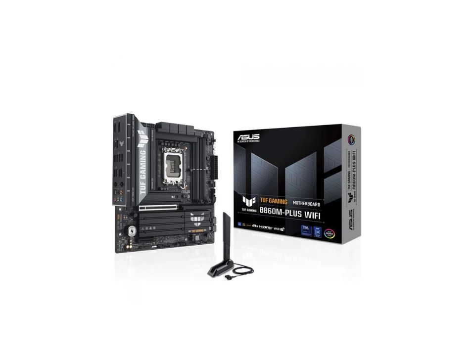 MB ASUS TUF B860M-PLUS WIFI p/ Intel LGA1851 4xDDR5/1xPCI-e/4xSATA/3xM.2