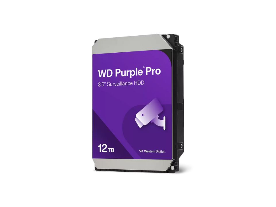 Hard Disk WESTERN DIGITAL PURPLE PRO 12.0TB 7200RPM 512MB SATA 6Gb/s [WD122PURP] (CFTV/24x7)