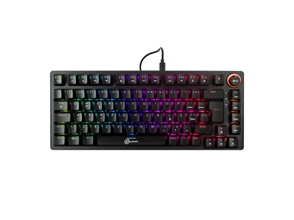Teclado Gamer Mecânico USB KALKAN BlazePro Gasket [KLK00016] (Backlight RGB / Switch Marrom)