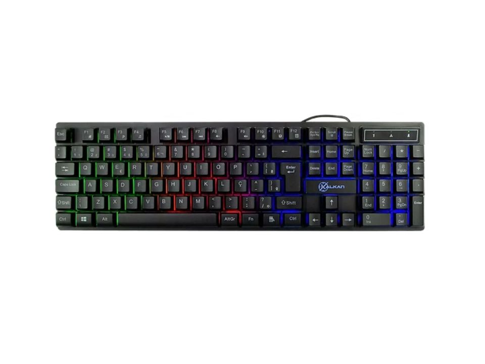 Teclado Gamer USB KALKAN Hati [KLK00012] (Backlight Colorido)