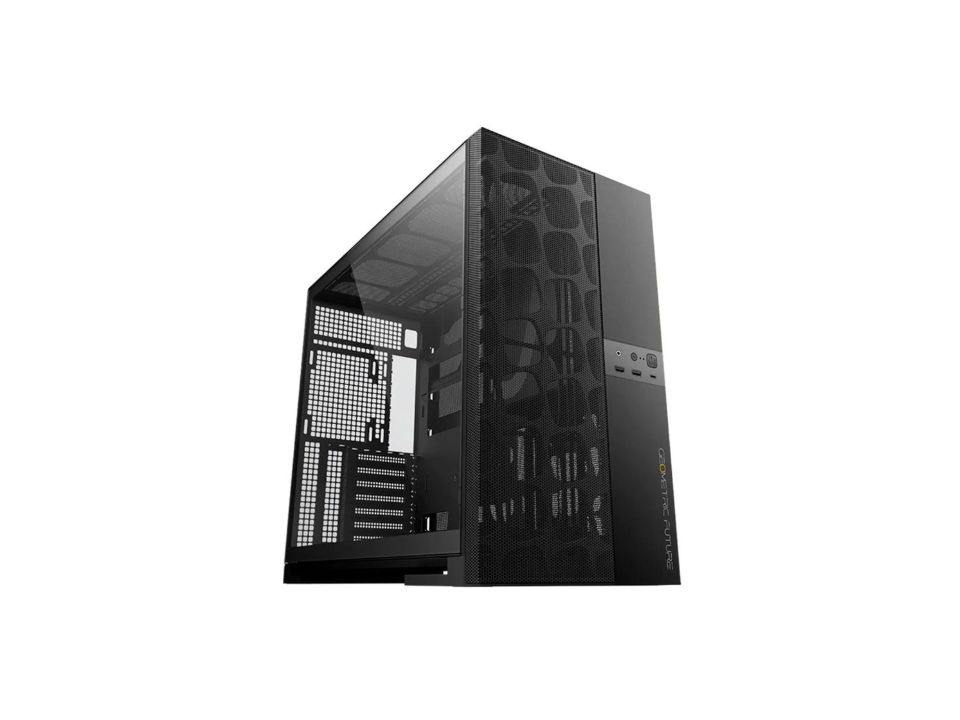 Gabinete ATX GEOMETRIC FUTURE Model 5 Vent Black [GEO-M5V-B] - SEM FONTE (2U3/1U3C/HDAP3/VT/FL/0F)