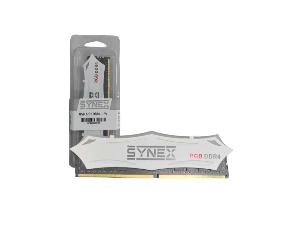 Memória 8GB DDR4 3200MHz/1.2V (PC4-25600) SYNEX RGB White
