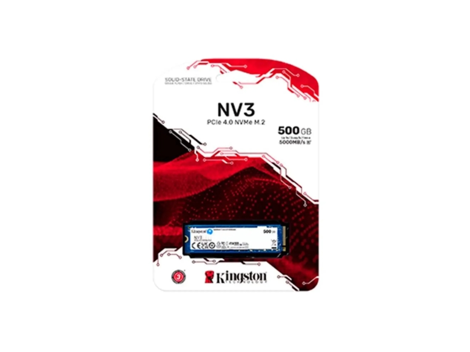 SSD KINGSTON NV3 500GB [SNV3S/500G] M.2 2280 NVMe PCIe x4 Gen4 (L=5000MB/s / E=3000MB/s)