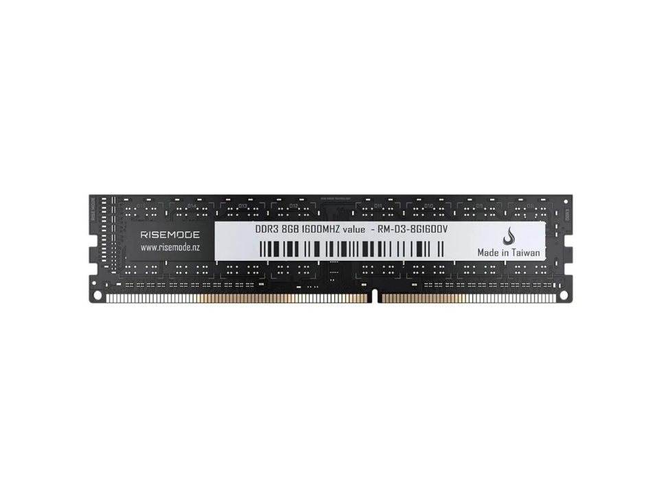 Memória 8GB DDR3 1600MHz/1.5V (PC3-12800) RISE MODE Value Series [RM-D3-8G1600VL]