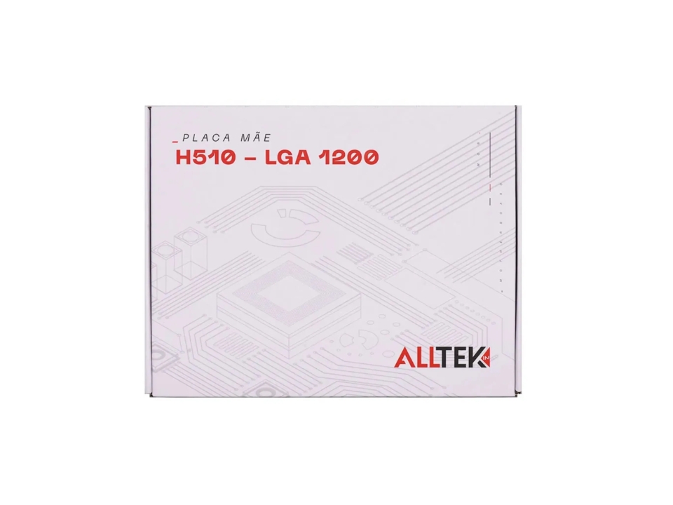 MB ALLTEK IN H510 WHITE p/ Intel LGA1200 2xDDR4/1xPCI-e/3xSATA/2xM.2