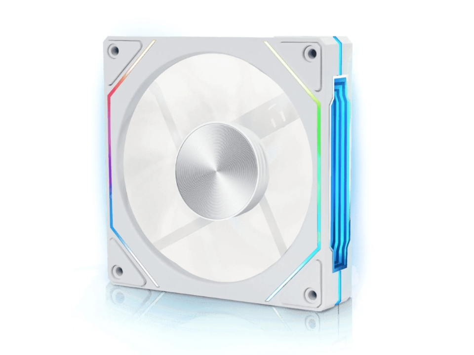 Fan/Exaustor ARGB p/ Gabinete 12 x 12 cm ROUND5 Nordwind White [R5-NORDWIND-FW-W-2197]