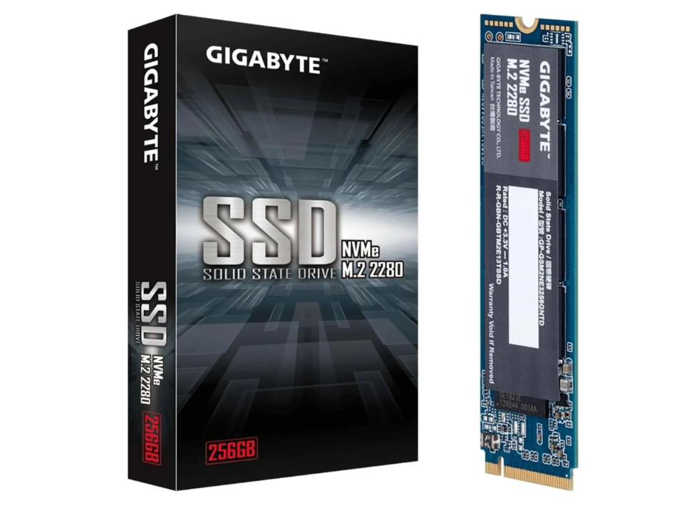 SSD GIGABYTE 256GB [G3NVMEV2256G] M.2 2280 NVMe PCIe x4 Gen3 (L=3200MB/s / E=1200MB/s)
