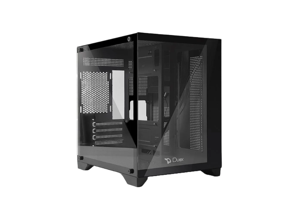 Gabinete Micro ATX DUEX DXSS05B Preto - SEM FONTE (2U2/1U3/HDA/VT/FL/0F)
