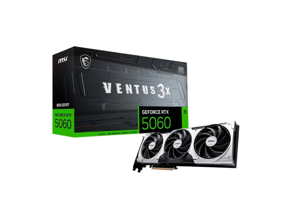 VGA PCI-e GeForce RTX5060 MSI Ventus 3X OC 8GB DDR7 128 bits [912-V537-035] (1xHDMI/3xDP)