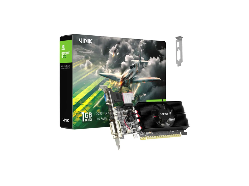 VGA PCI-e GeForce 210 VINIK 1GB DDR3 64 bits [GPUVK2101GBLP] (VGA/DVI/HDMI) (LP)
