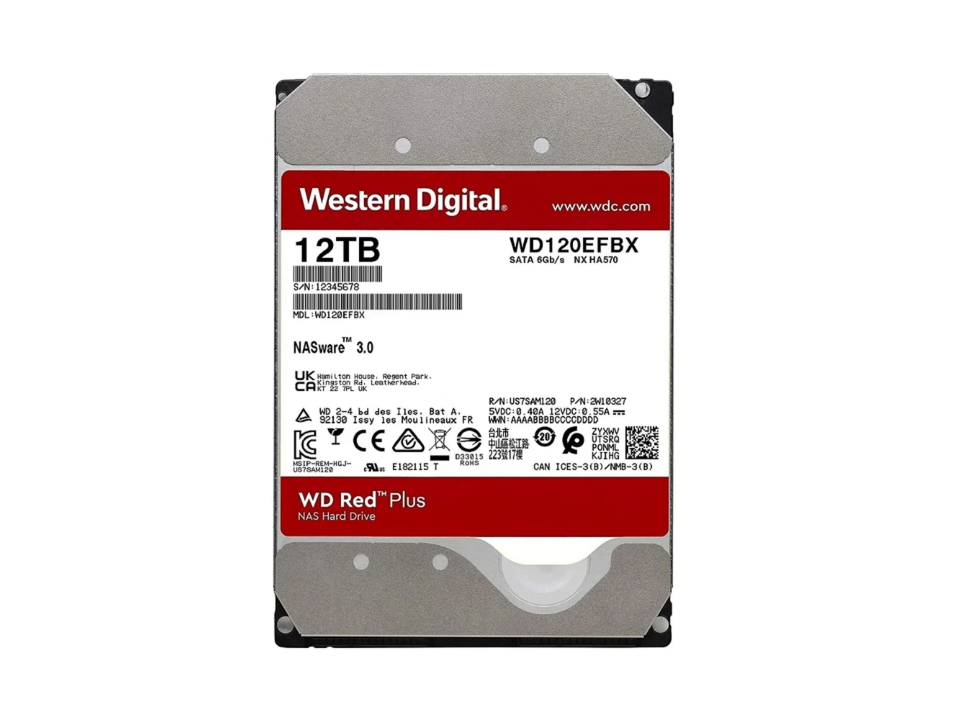 Hard Disk WESTERN DIGITAL RED PRO 12TB 7200RPM 256MB SATA 6Gb/s [WD121KFBX] (NAS/24x7)