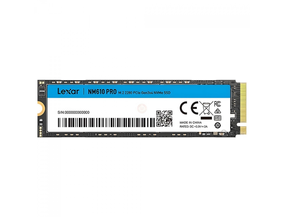 SSD LEXAR NM610 PRO 500GB [LNM610P500G-RNNNU] M.2 2280 NVMe PCIe x4 Gen3 (L=3300MB/s / E=1700MB/s)