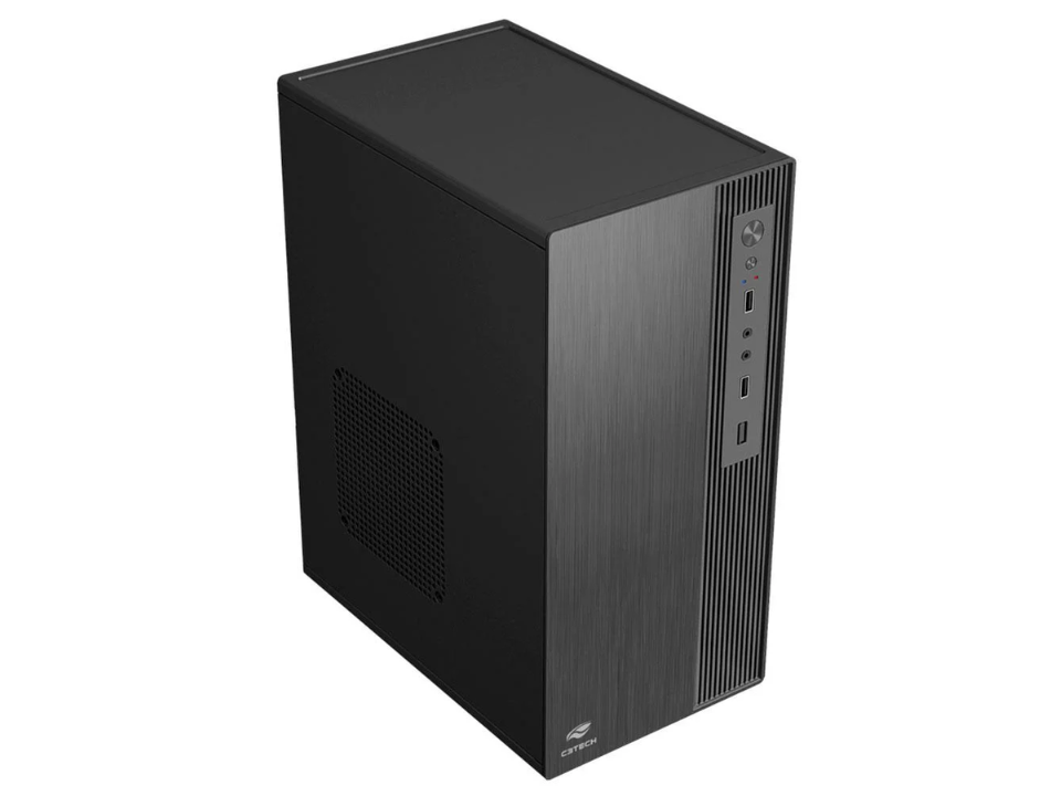 Gabinete Micro ATX C3TECH MT-37BK Preto 200W (2U2/HDA/FS/0F)