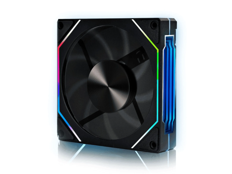 Fan/Exaustor ARGB p/ Gabinete 12 x 12 cm ROUND5 Nordwind Black [R5-NORDWIND-FW-B-2196]
