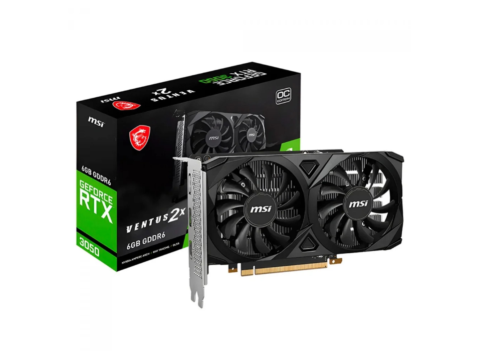 VGA PCI-e GeForce RTX3050 MSI Ventus 2X OC 6GB DDR6 96 bits [912-V812-060] (2xHDMI/DP)