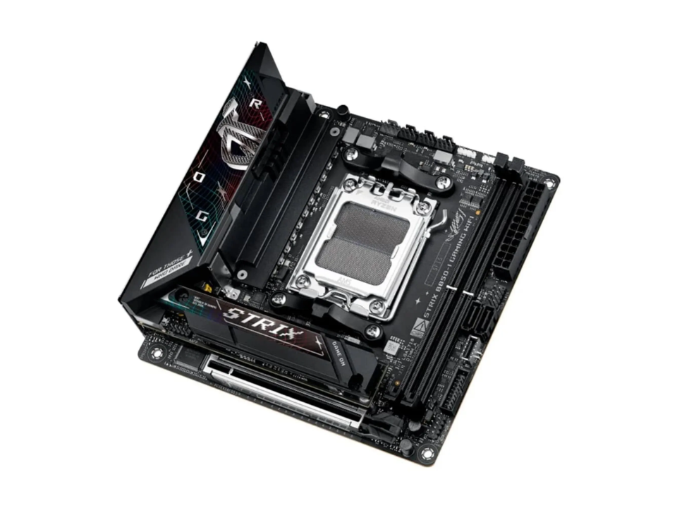 MB ASUS ROG STRIX B850-I GAMING WIFI p/ AMD AM5 2xDDR5/1xPCI-e/2xSATA/2xM.2