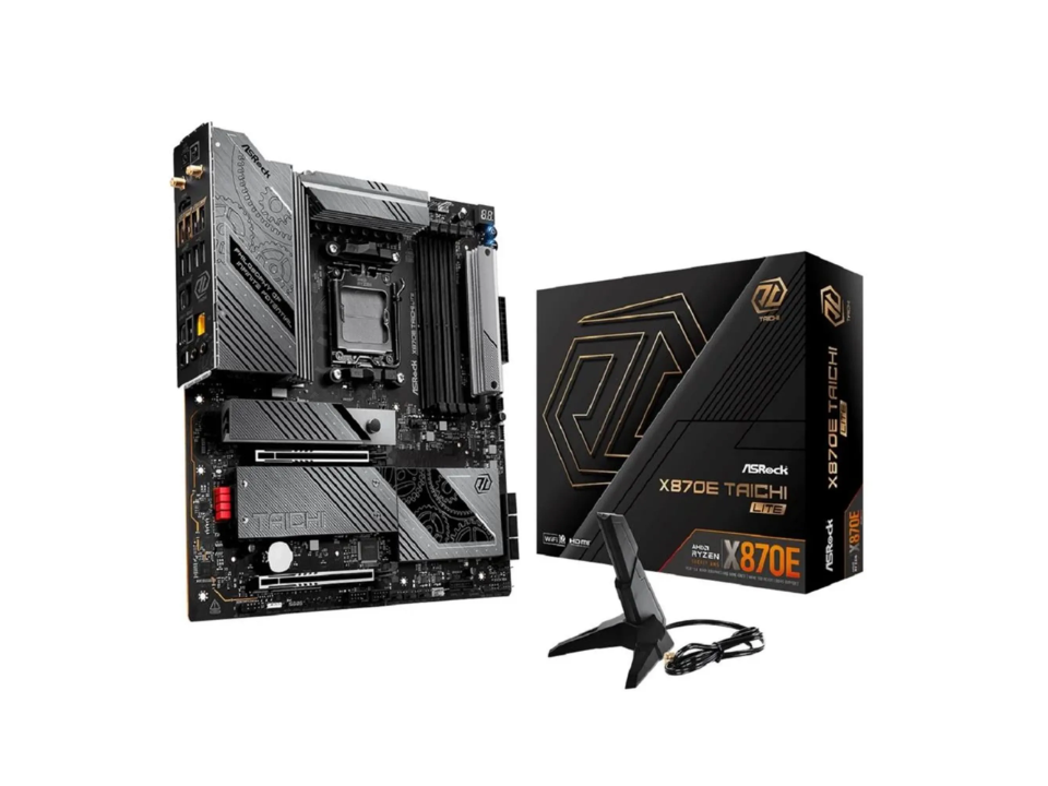 MB ASROCK X870E TAICHI LITE p/ AMD AM5 4xDDR5/2xPCI-e/6xSATA/4xM.2