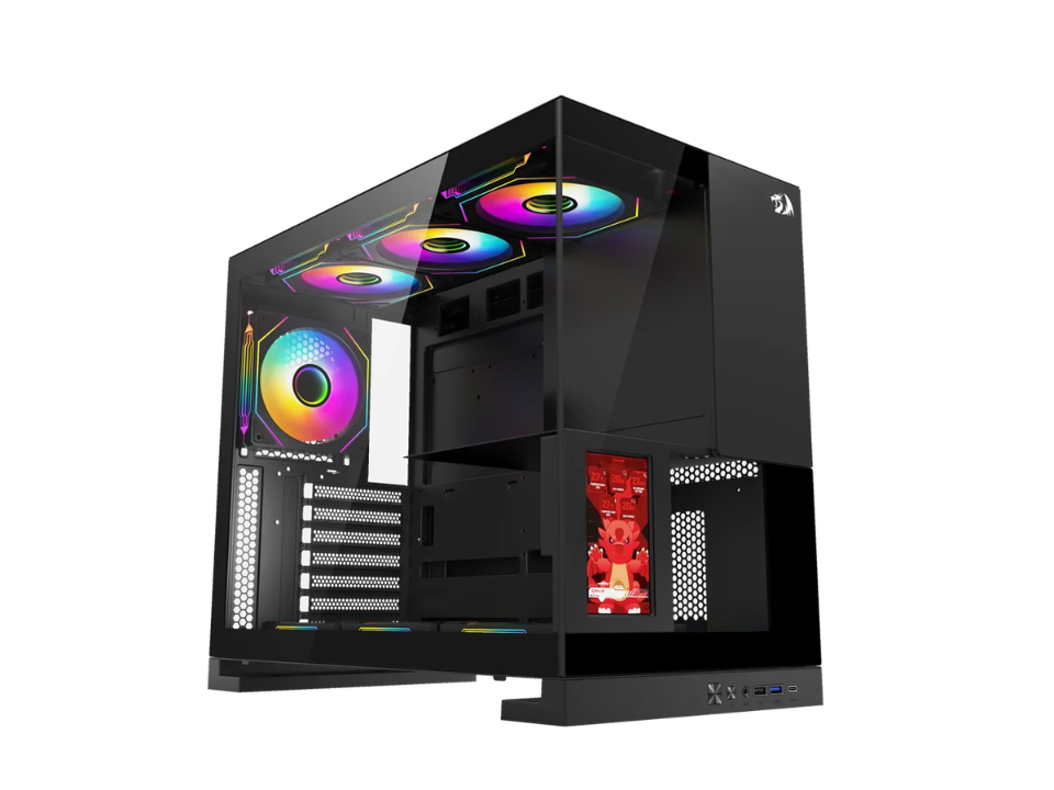 Gabinete ATX REDRAGON Eternal Pro [CA-613B] - SEM FONTE (1U2/1U3/1U3C/HDAP3/VT/FL/0F)