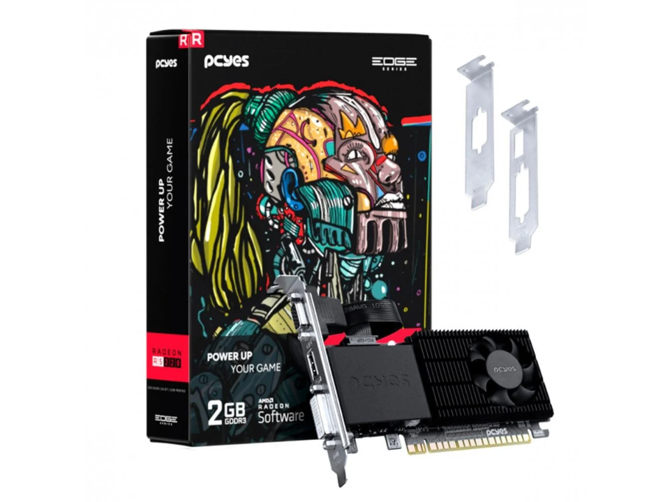 VGA PCI-e AMD Radeon R5 220 PCYES 2GB DDR3 64 bits [PPER5DR3LPBR] (VGA/DVI/HDMI) (LP)