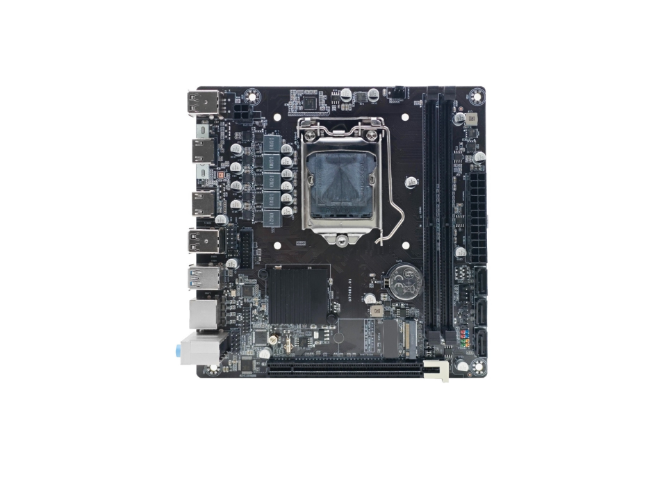 MB BLUECASE BMBH110-G3HGU-ITXBLK p/ Intel 6ª/7ª/8ª/9ª Geração (LGA1151) 2xDDR4/1xPCI-e/3xSATA/1xM.2
