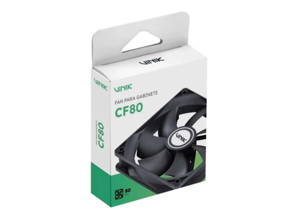Fan/Exaustor p/ Gabinete 8 x 8 cm VINIK CF80 [32907] (Conector p/ 4 pinos IDE)