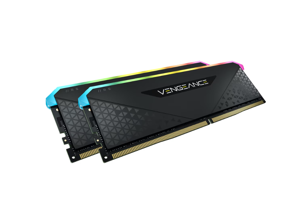 Kit Memória 2x32GB DDR4 3600MHz/1.35V (PC4-28800) CORSAIR Vengeance RGB RS [CMG64GX4M2D3600C18]