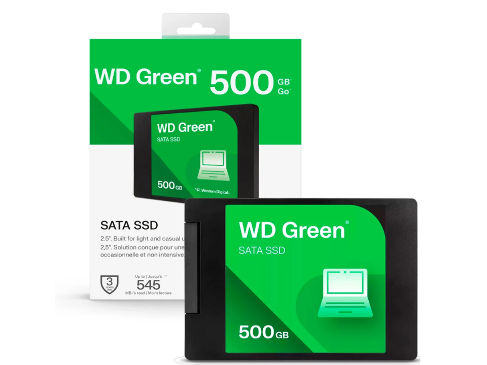SSD WD GREEN 500GB [WDS500G5G0A] SATA 6Gb/s (L=545MB/s)