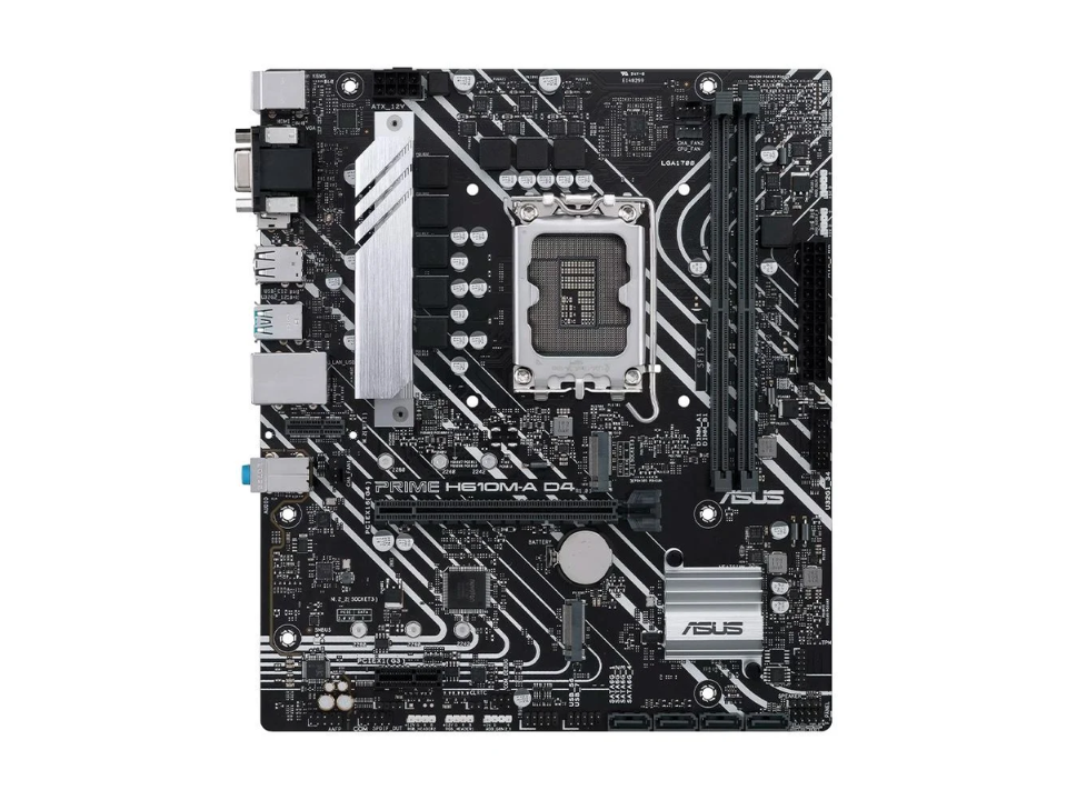 MB ASUS PRIME H610M-A D4 p/ Intel LGA1700 2xDDR4/1xPCI-e/4xSATA/2xM.2